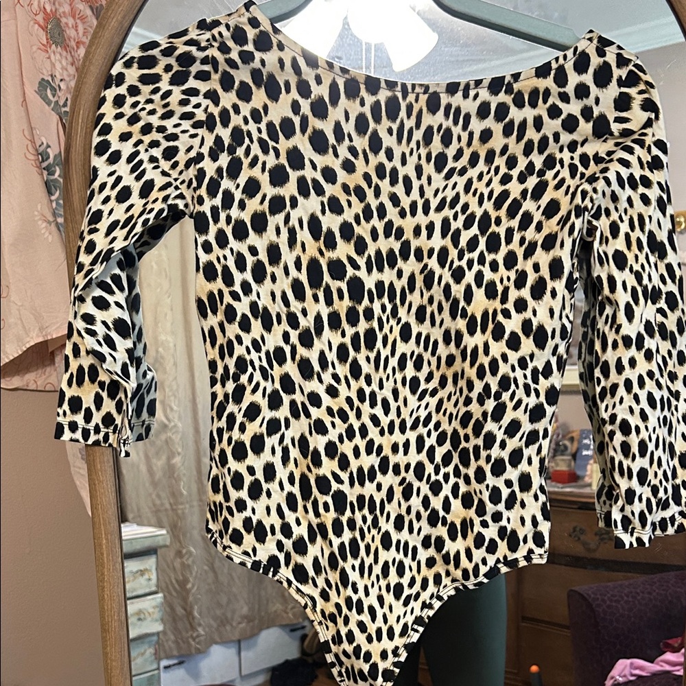 Motel Rocks Leopard Print Bodysuit